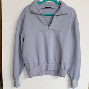 Brandy Melville Light Blue Quarter Zip